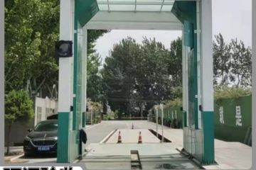 水泥搅拌车洗车机-无盲角清洗环评验收更轻松[隆茂鑫晟]